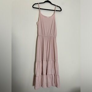 Knox Rose Pale pink Tiered Maxi Dress -‎ M